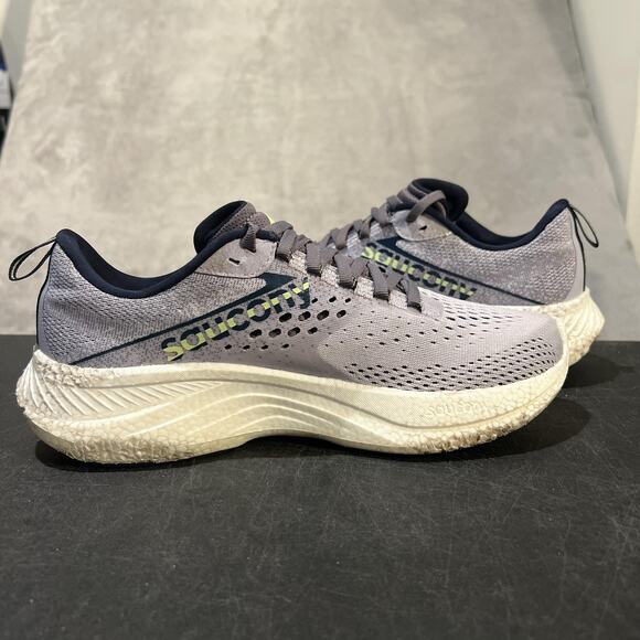 Saucony Ride 15 Shoes Womens 8.5 Iris Running PWRRUN Mesh S10924-110 Sneakers - Picture 6 of 10